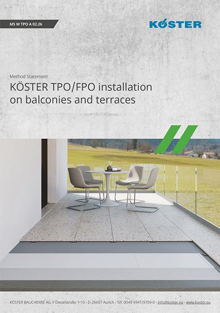KOESTER Method Statement KOESTER TPO/FPO - Balconies and terraces