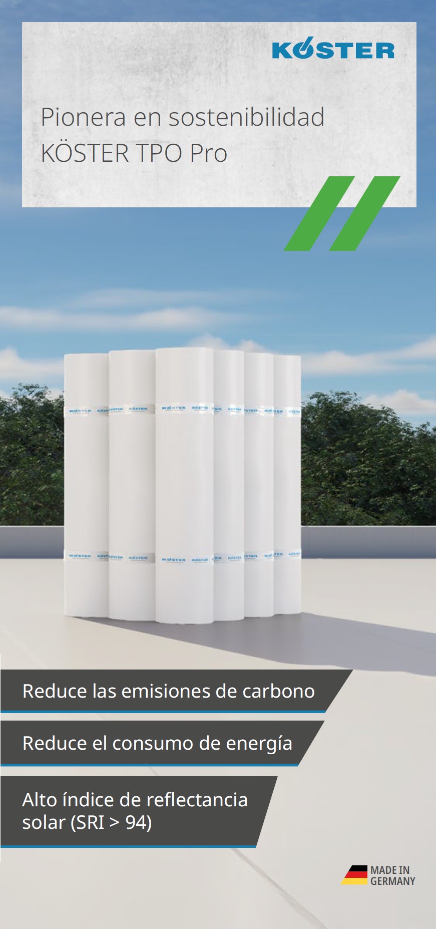 Sunlight reflecting TPO Membrane