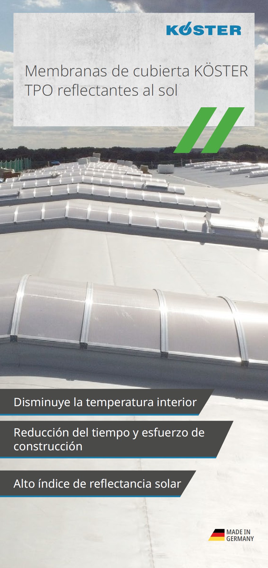 Sunlight reflecting TPO Membrane